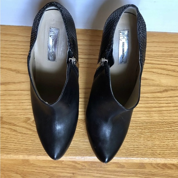 Inc International Concepts Women's Bellona Shoes 8.5 M Black Ankle Boots Leather - Picture 6 of 10